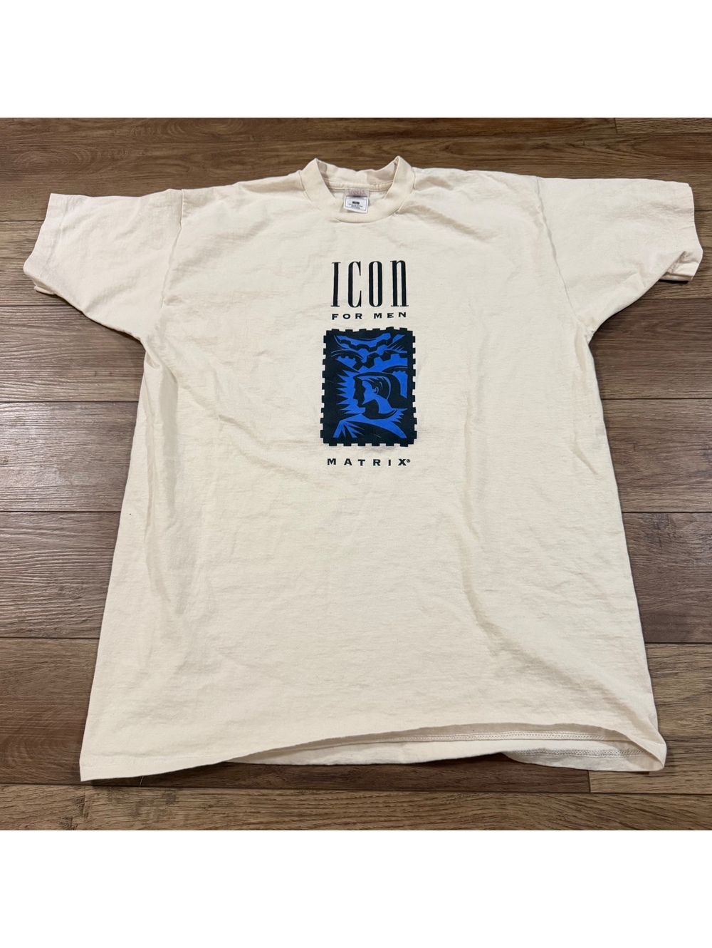 Vtg 90s Matrix Icon For Men Hair Care T Shirt Single Stitch